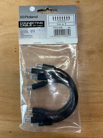 Roland  PCS-20A, 8x connecting power cables - 1Metre, OFC cable
