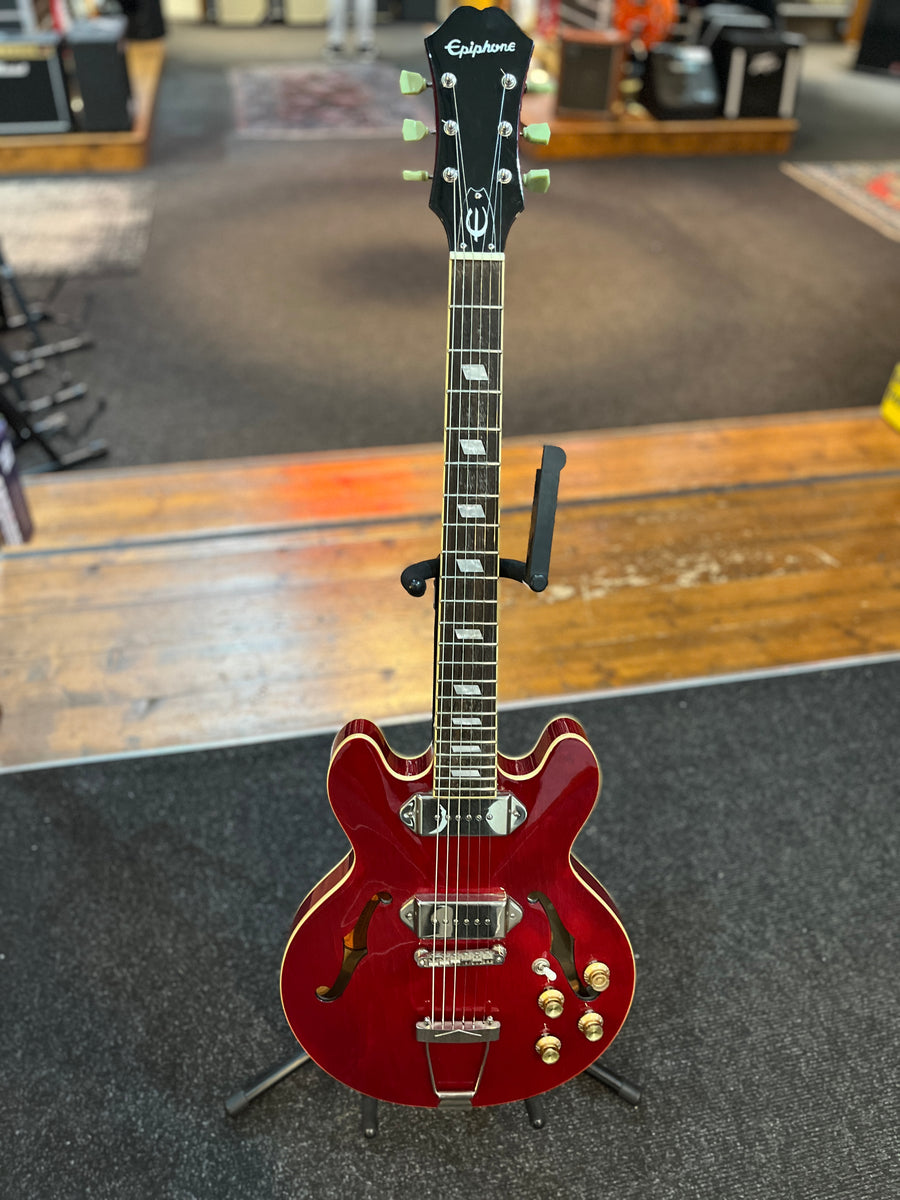 2015 Epiphone Casino Coupe in Cherry Red Electric Guitar – Life Guitars Co.