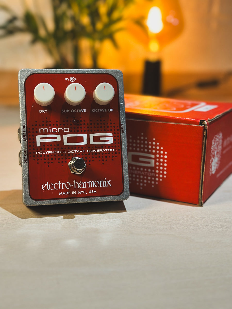 Electro-Harmonix Micro Pog (Polyphonic Octave Generator) Pedal, (Boxed