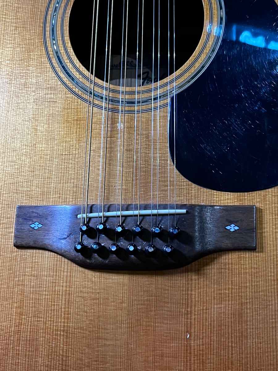 1980s, Fender F-80-12, 12-String Acoustic Guitar (w/Washburn Hard Case