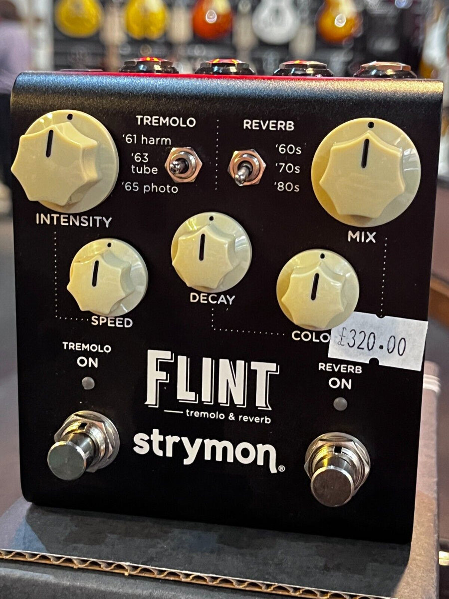 Strymon Flint V2 Tremolo and Reverb Pedal for Electric Guitar (with Bo