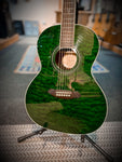 2007 Fender GDO300 TGR Acoustic Guitar in Transparent Green w/Hardcase