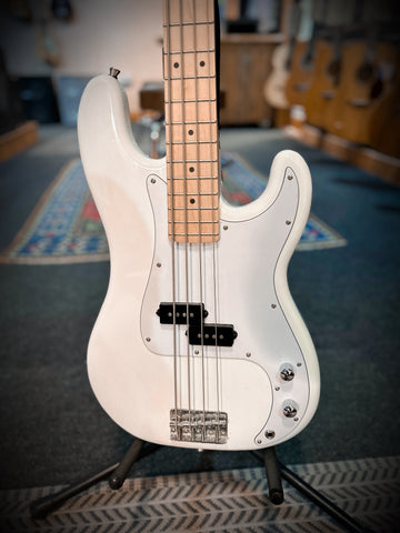 2023 Aria STB PB/M Electric Bass Guitar in White