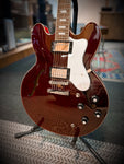 2023 Epiphone Noel Gallagher Riviera Semi-Hollow Electric Guitar in Dark Wine Red