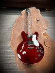 2023 Epiphone Noel Gallagher Riviera Semi-Hollow Electric Guitar in Dark Wine Red