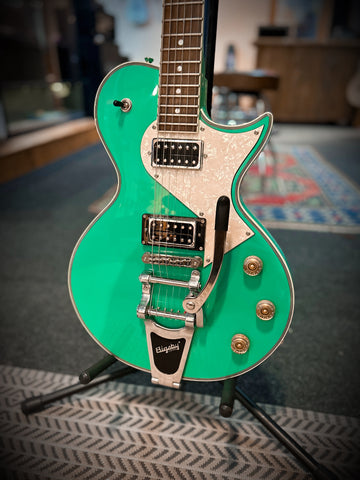 2018 Fernandes Burny LS Vintage Electric Guitar in Seafoam Green