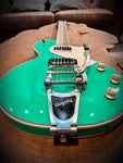 2018 Fernandes Burny LS Vintage Electric Guitar in Seafoam Green