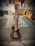 JHS Vintage AV-1 Electric Guitar (Black w/white binding)