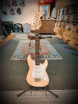 Squier Mini Strat Electric Guitar in Shell Pink (3/4 Size)