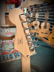 Squier Mini Strat Electric Guitar in Shell Pink (3/4 Size)