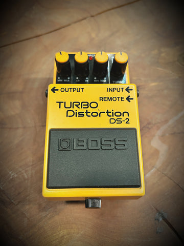 1980s BOSS DS-2 Turbo Distortion Pedal (Silver Label)