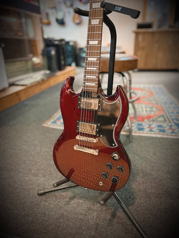 Vintage VS6 Reissued Electric Guitar in Cherry Red