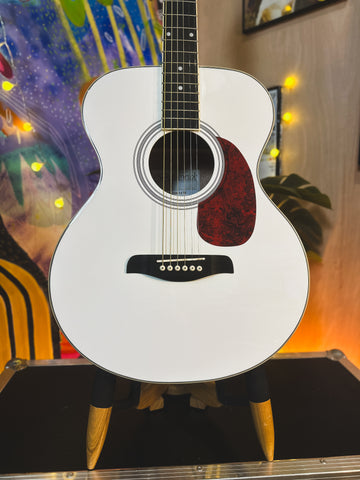 NEW 2024 Brunswick BF200 Acoustic Guitar in White