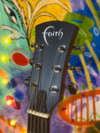 NEW Faith FKM Naked Mercury Short Scale Acoustic Guitar in Natural