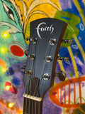 NEW Faith FKM Naked Mercury Short Scale Acoustic Guitar in Natural