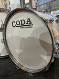 1980s (c) Apollo Coda, Vintage Drum Kit (White), 22 / 16 / 13 / 12, used condition