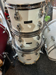 1980s (c) Apollo Coda, Vintage Drum Kit (White), 22 / 16 / 13 / 12, used condition