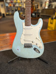 Heavily Modified Squier Strat Relic/Refinished (Blue) Electric Guitar