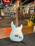 Heavily Modified Squier Strat Relic/Refinished (Blue) Electric Guitar