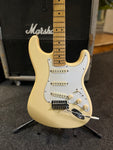 2006 Fender Mexican Stratocaster (Buttercream) Electric Guitar (with Hardcase, Non-Original Pickup)