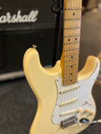 2006 Fender Mexican Stratocaster (Buttercream) Electric Guitar (with Hardcase, Non-Original Pickup)