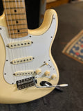 2006 Fender Mexican Stratocaster (Buttercream) Electric Guitar (with Hardcase, Non-Original Pickup)