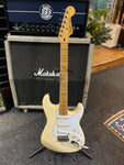 2006 Fender Mexican Stratocaster (Buttercream) Electric Guitar (with Hardcase, Non-Original Pickup)