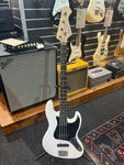 NEW Aria STB Bass, White / Black Pickguard, Bass Guitar