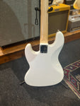 NEW Aria STB Bass, White / Black Pickguard, Bass Guitar