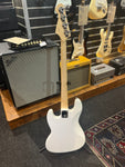 NEW Aria STB Bass, White / Black Pickguard, Bass Guitar