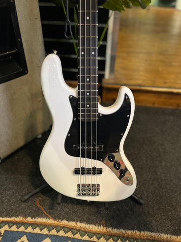 NEW - Aria STB Bass, White / Black Pickguard, Bass Guitar