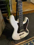 NEW - Aria STB Bass, White / Black Pickguard, Bass Guitar