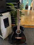 NEW - Aria AF15BK, Black Acoustic Guitar