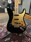 2019 Fender player series Stratocaster (MIM), Black with Gold Scratch plate, Alnico 5 Pickups,