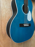 2024 Aria 131UP Urban Player Parlour Guitar in Stained Blue (New)