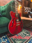 2015 Hofner Verythin CT Electric Guitar in Transparent Red (with Hardcase)