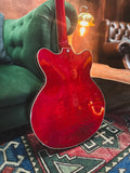2015 Hofner Verythin CT Electric Guitar in Transparent Red (with Hardcase)