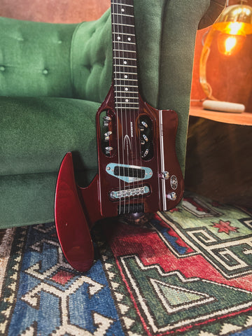 Traveler SPD Hot Rod Travel Electric Guitar in Wine Red (with Tools and Branded Softcase)