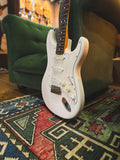 Unbranded S-Style Partscaster with Lace Sensor Pickups in White