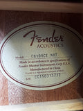 2015 Fender CB100CE Electro-Acoustic Bass Guitar