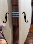 Muzikkon F-Hole Mountain Dulcimer (Strung as 3-String, with Gig Bag)