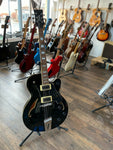 Italia Torino Semi-Hollow Jazz/Blues Electric Guitar in Black (Mint Condition)