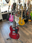 Vintage VS6 Reissued SG Electric Guitar in Cherry Red