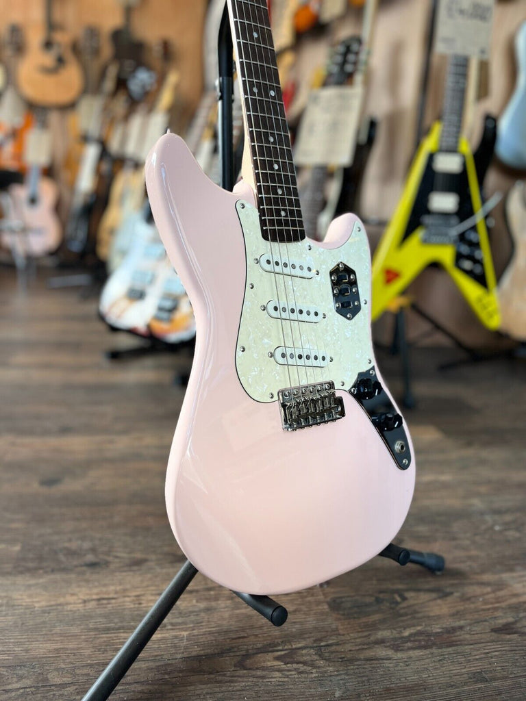 2020 Squier Paranormal Cyclone Electric Guitar in Shell Pink