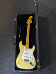 1974 Fender Stratocaster Olympic White Guitar (Non-Original Nut+Saddle Arms, Pickup)