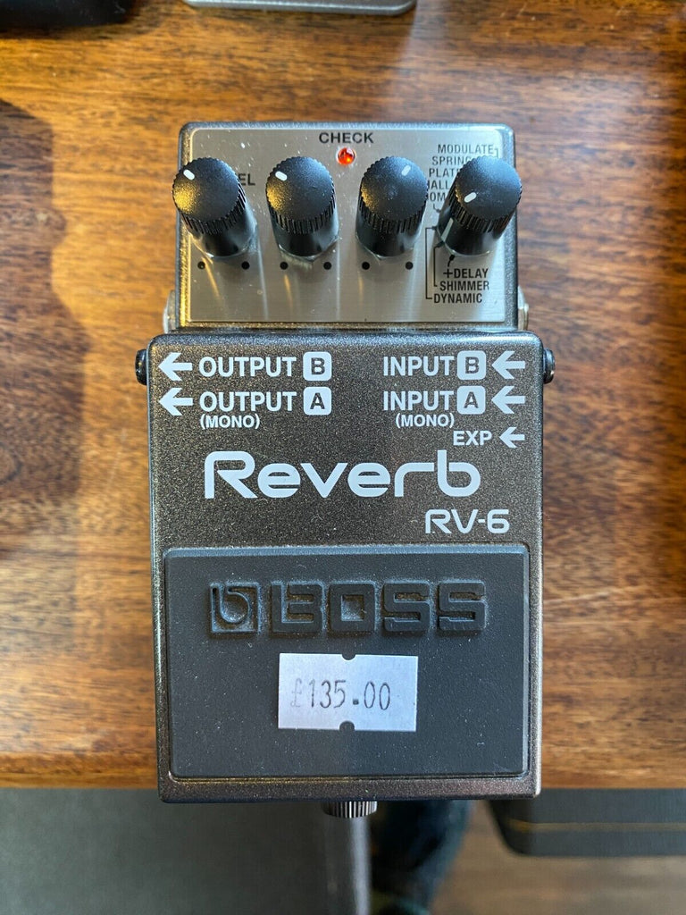 BOSS RV-6 Reverb Guitar Pedal – Life Guitars Co.