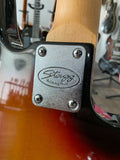 Stagg B300LH Jazz Bass Guitar (Left-Handed in Sunburst)