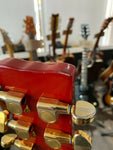 JHS Vintage VRS100 Electric Guitar (Red Flamed Maple Veneer Top)