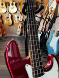 1998 Squier Jazz Bass Candy Apple Red Bass Guitar (Crafted in Korea)