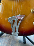 Washburn J3 Hollow-body Jazz Electric Guitar in Tobacco Sunburst